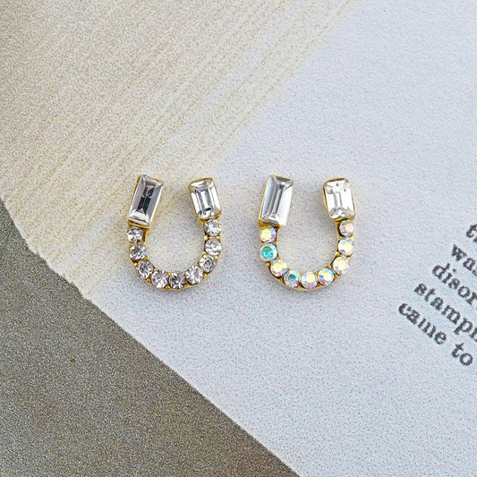 Fancy Nail Parts - 13 Horseshoe Mini Stone