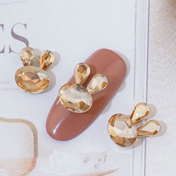 Rabbit Nail Parts- 5 Light Brown Topaz