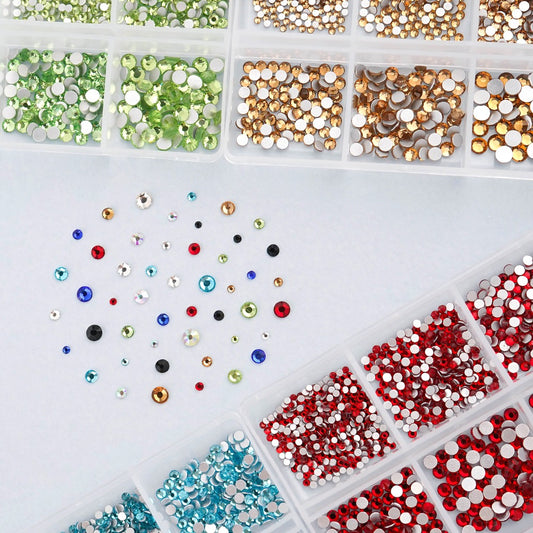Flat Nail Stone Set of 6 - 1 Round Flat Stone