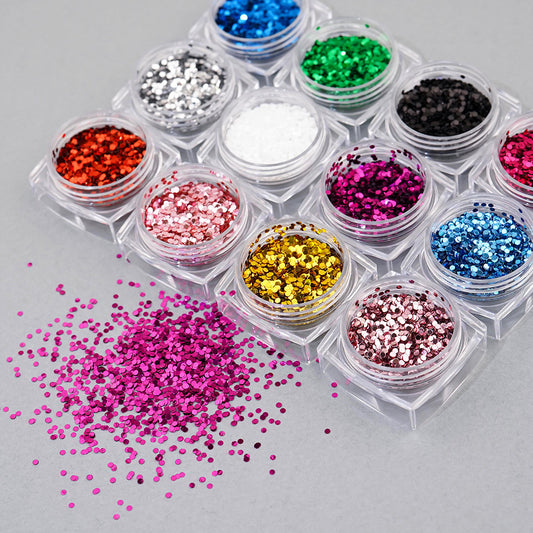 Round Nail Glitter - 2 Ultra Mini 1mm Sequins