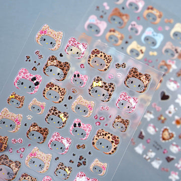 3D Embossed Nail Sticker - 617 Cat Hopi