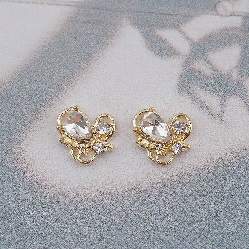 Heart Nail Parts- 83 Butterfly Crystal Stone
