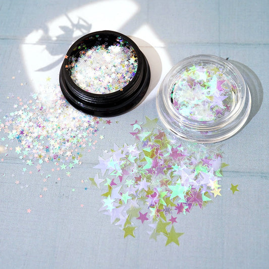 Star Nail Glitter - 12 Aurora See-Through