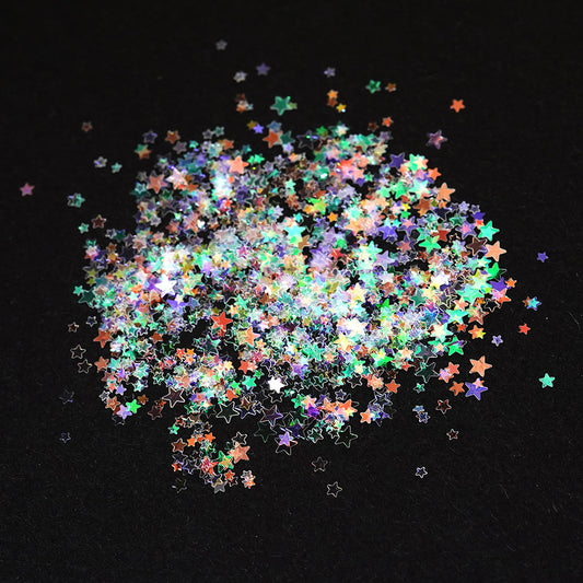 Star Nail Glitter - 12 Aurora See-Through