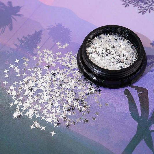 Star Nail Glitter - 11 Silver Metal Twinkle