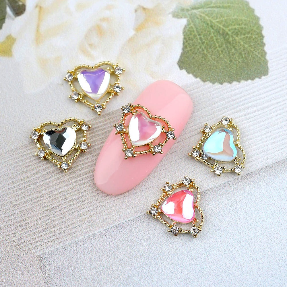 Heart Nail Parts-73 Aurora Stone