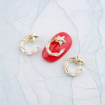 Luxury Nail Parts-42 Star Zircon Stone