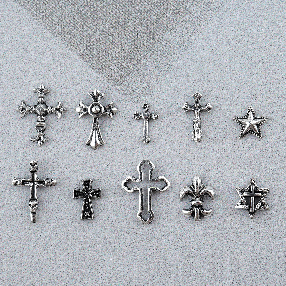 Nail parts- cross metal capacity pack