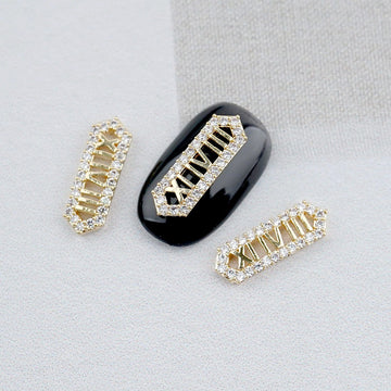 Luxury Nail Parts-51 Roman Numeral Stone