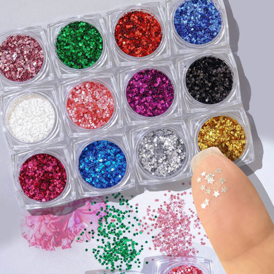 Star Nail Glitter - 1 Ultra Mini 1mm Pastel
