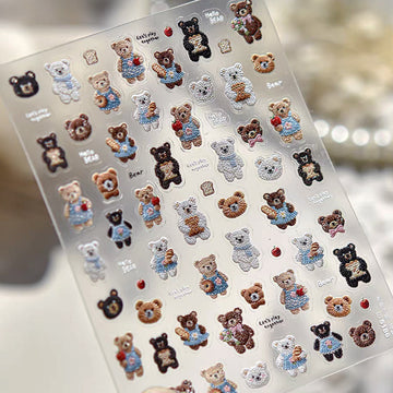 3D Embossed Nail Sticker - 570 Cat