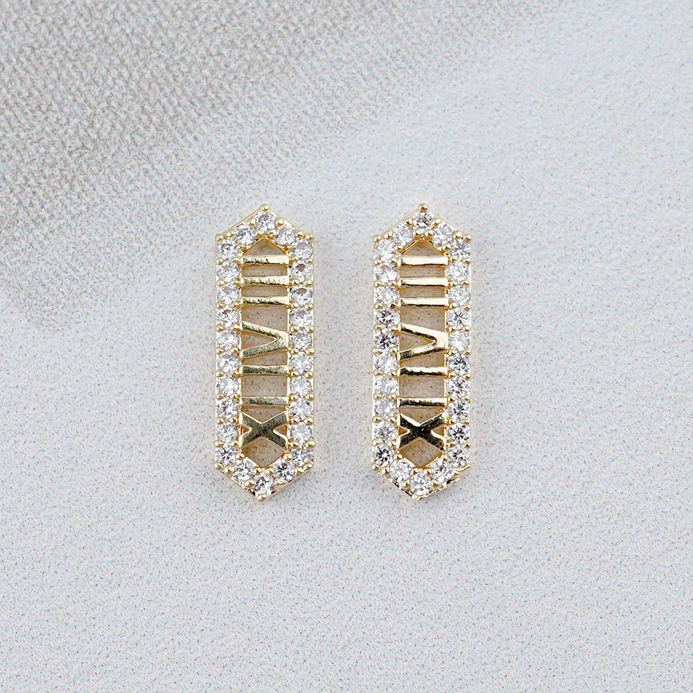 Luxury Nail Parts-51 Roman Numeral Stone