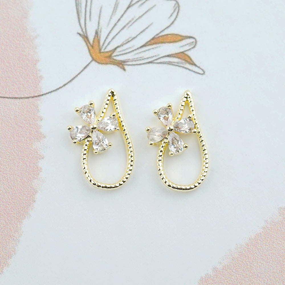 Luxury Nail Parts-45 Flower Water Drop Stone