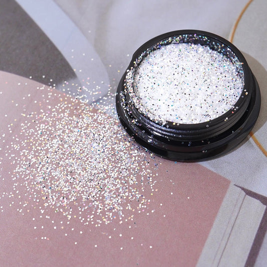 Silver Mirror Nail Glitter - Powder Metal