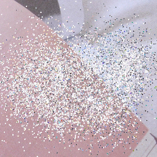 Silver Mirror Nail Glitter - Powder Metal