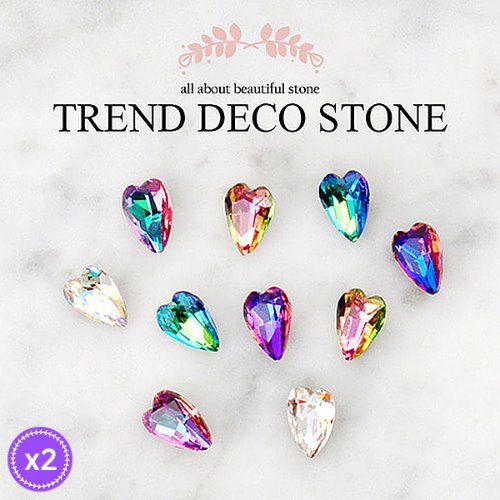 Crystal Heart Collection-5 (2 pieces/V-cut)