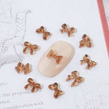 Ribbon Nail Parts- 134 Mini Brown Nail Stone