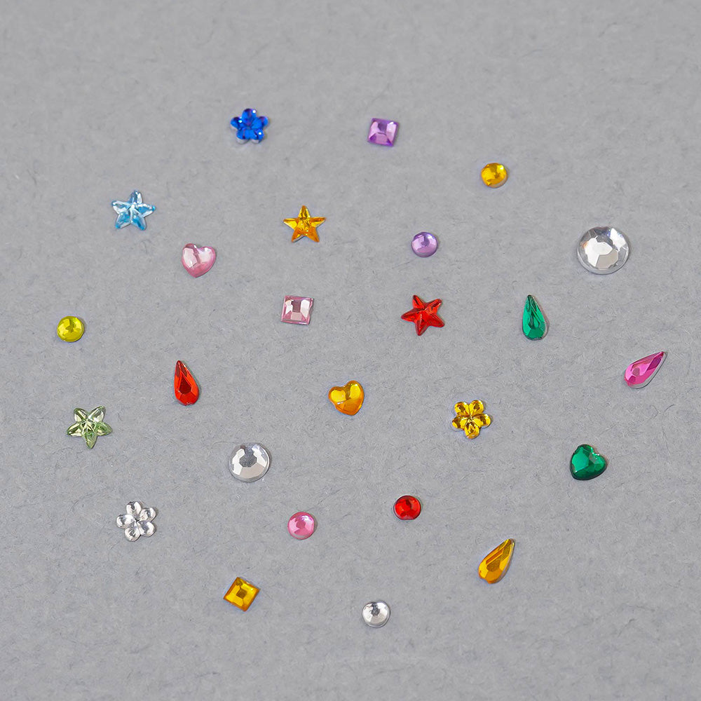 Nail Stone - 5 Heart Star Water Drop Multi