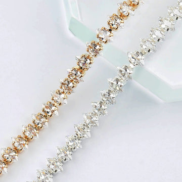 Zircon Stone Chain - 1 length 13cm
