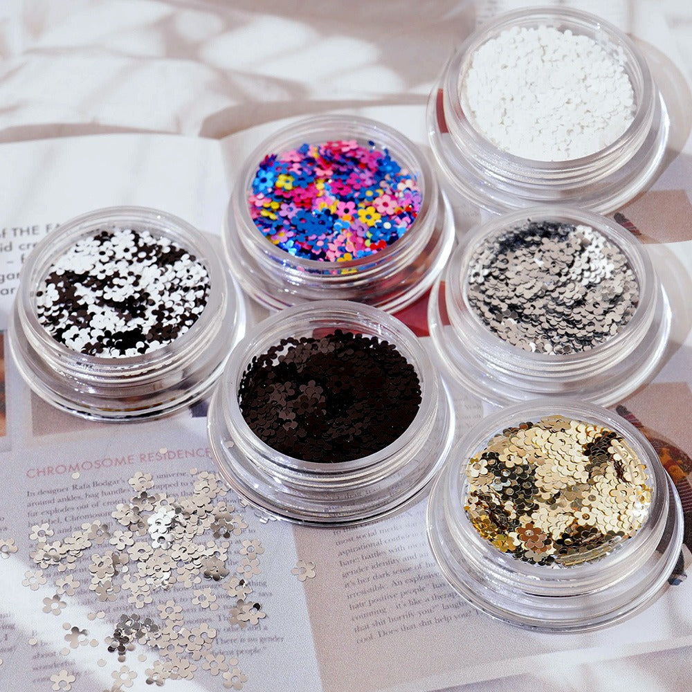 Flower Nail Glitter - 1 Spangle Flower