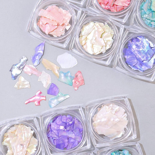 Nail Mother-of-pearl 6-piece set - 1 board shell