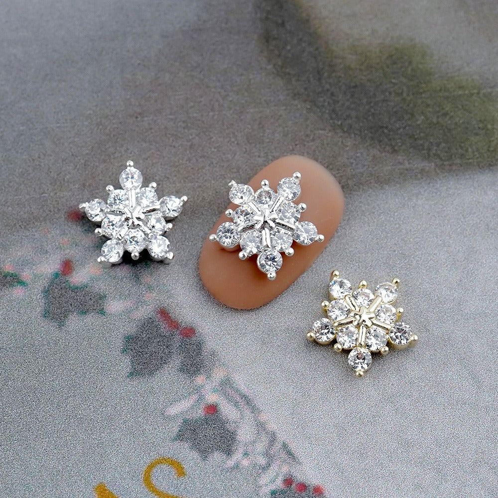 Luxury Nail Parts-49 Snowflake Zircon Stone