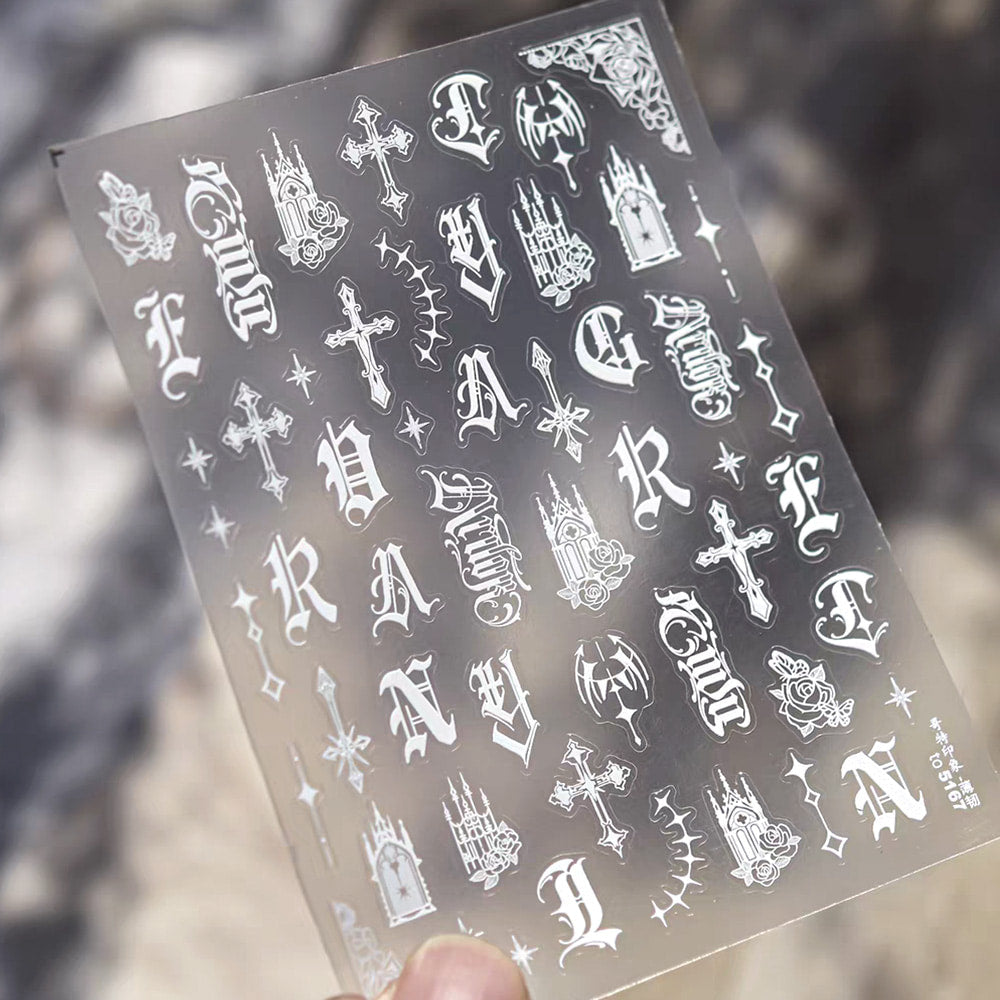 Premium Nail Sticker - 114 Cross