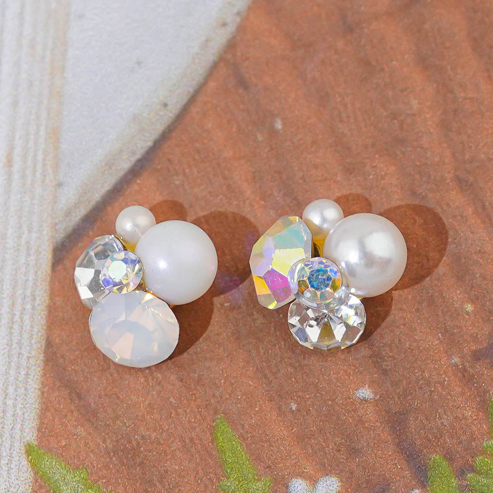 Full Stone Nail Parts-5 Round Nail Pearl Stone