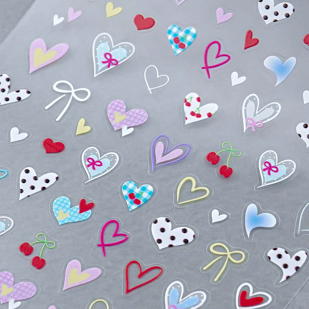 Premium Nail Sticker - 123 Heart