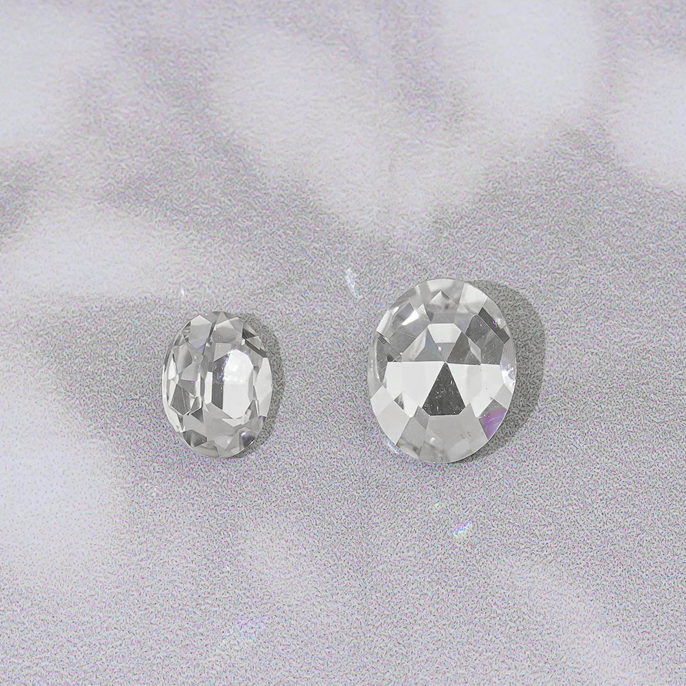 Oval Nail Stone-1 V-Cut Crystal