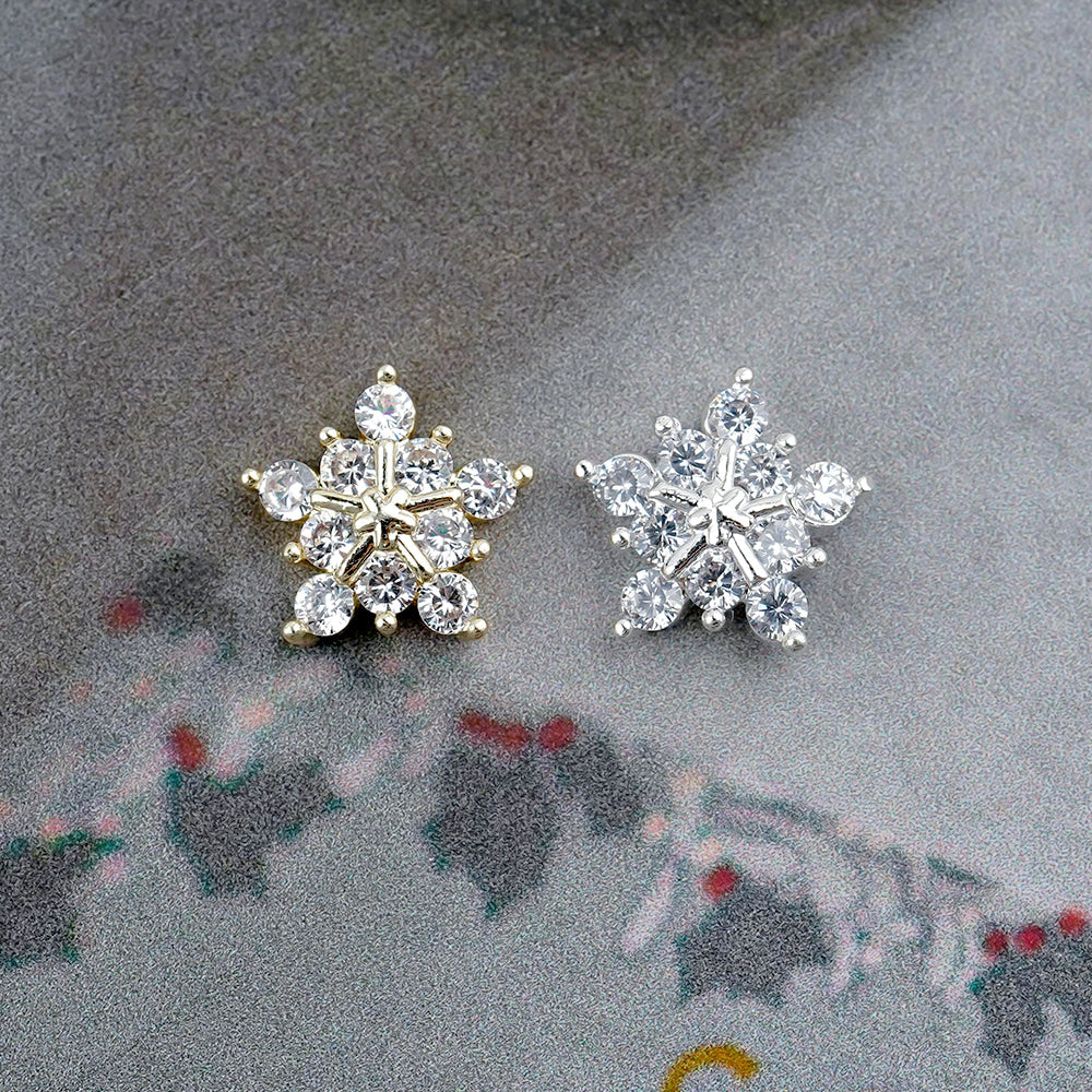 Luxury Nail Parts-49 Snowflake Zircon Stone