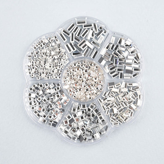 A Box of Nail Rhinestones Nail Art Charms and Gems Crystals for Craft -NS07