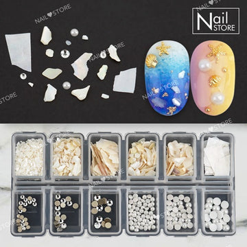 Meriel Deco Collection-7 / Mother of Pearl Nails