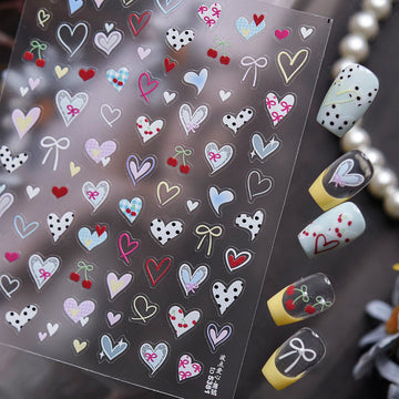 Premium Nail Sticker - 123 Heart