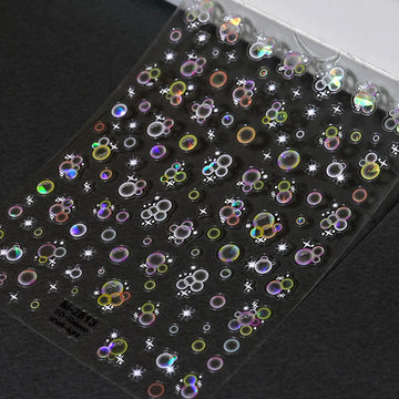 3D Embossed Nail Sticker - 563 Water Drop