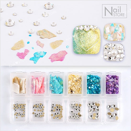 Meriel Deco Collection-6 / Mother of Pearl Nails