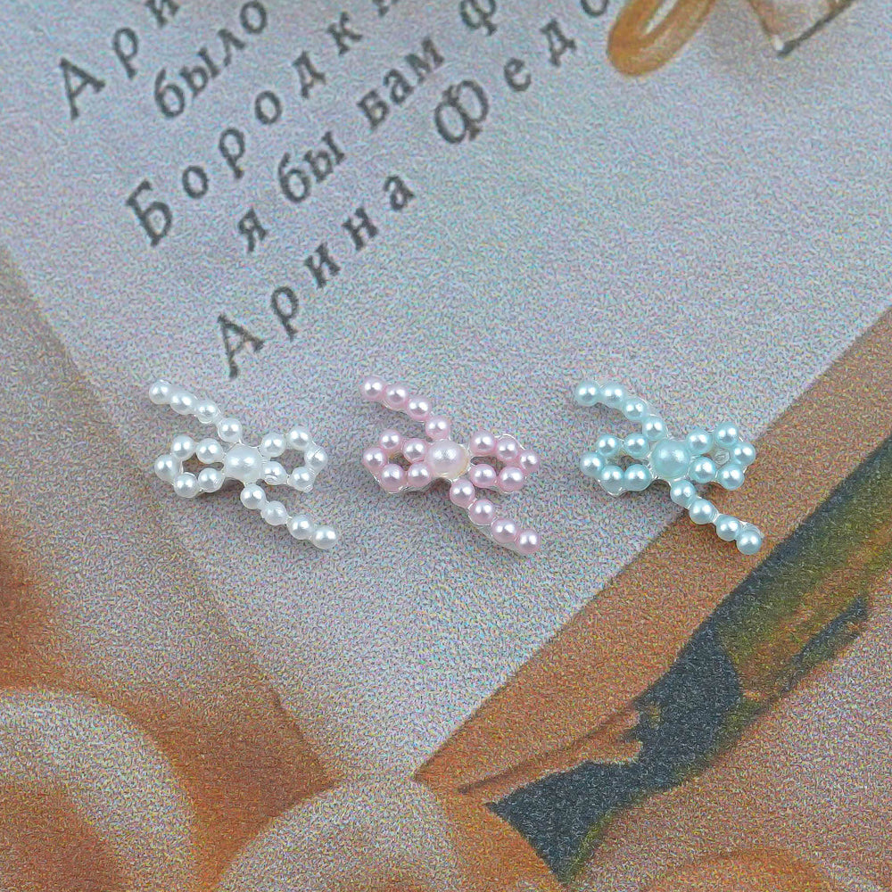 Ribbon Nail Parts - 131 Mini Pearl Heart