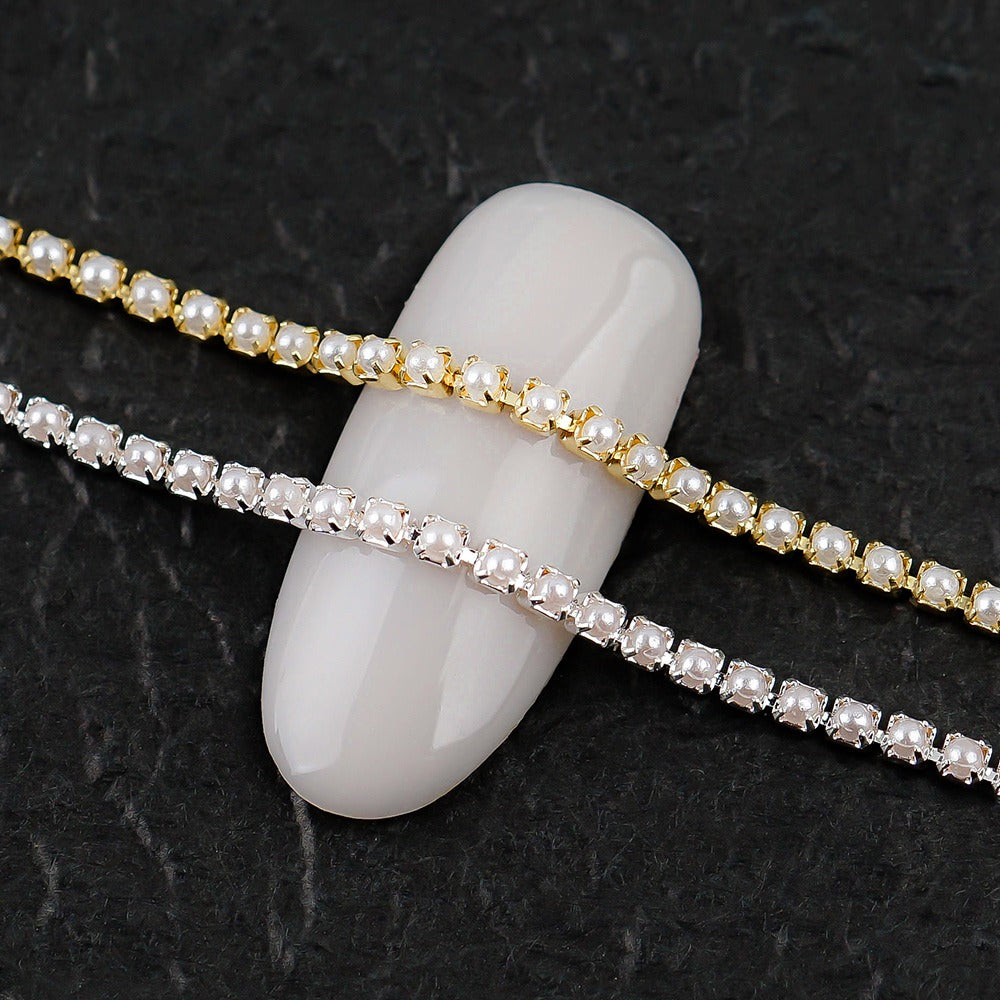 Trendy Pearl Mold Chain-3