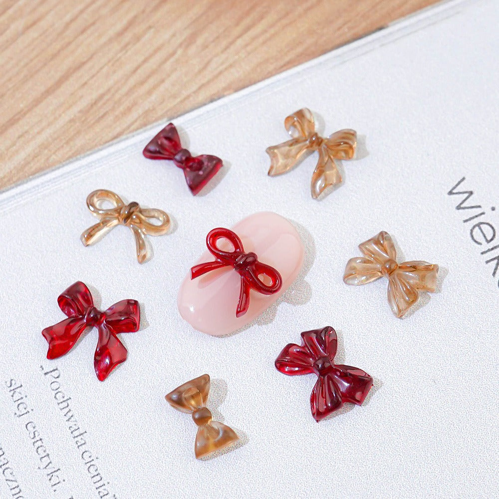 Ribbon Nail Parts- 132 Burgundy Pumpkin
