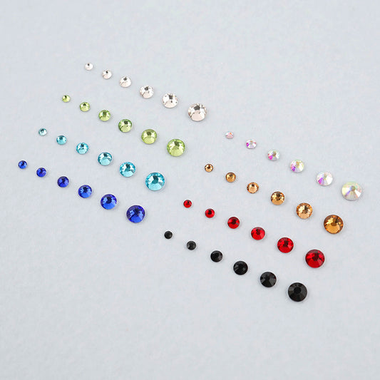 Flat Nail Stone Set of 6 - 1 Round Flat Stone