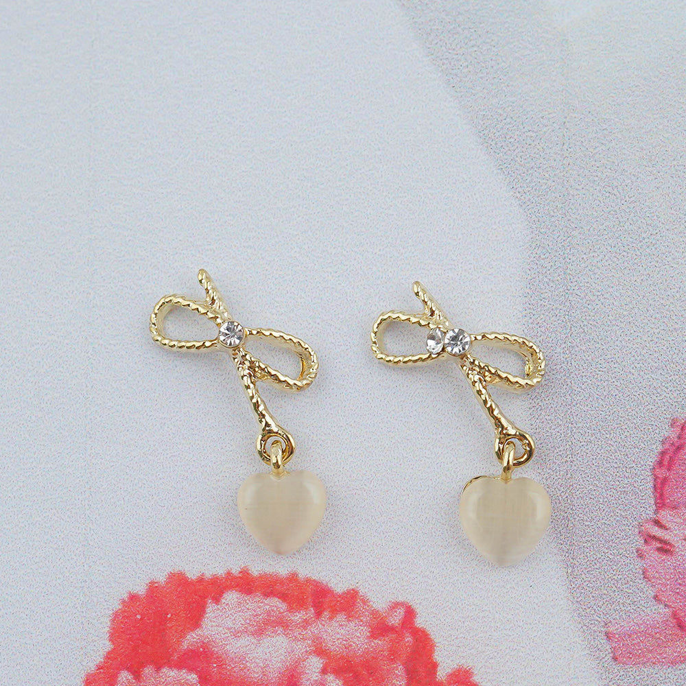Ribbon Nail Parts-133 Heart Dangle