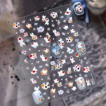 3D Embossed Nail Sticker - 557 Goldfish