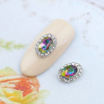 Fancy Nail Parts-191 Oval Stone