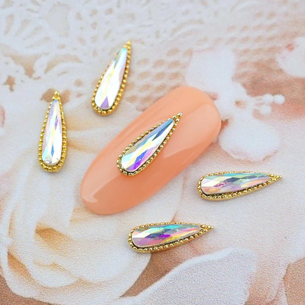 Fancy Nail Parts-193 Same Cut Stone