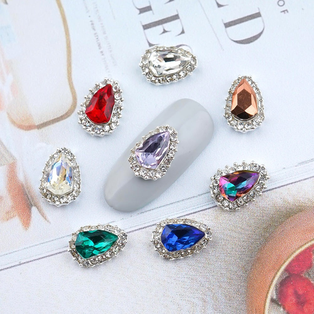 Fancy Nail Parts-196 Water Drop Fair Cut Stone
