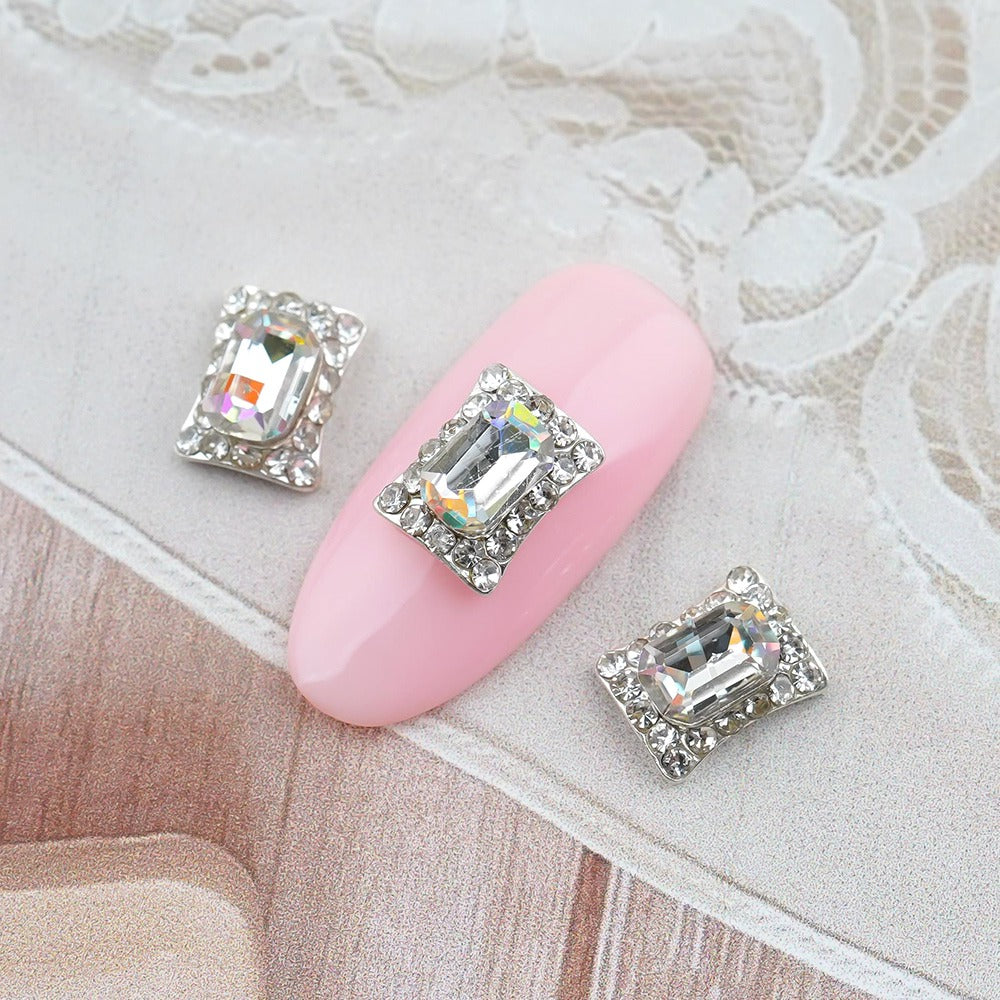 Fancy Nail Parts - 200 Square Stones