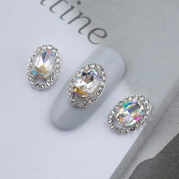 Fancy Nail Parts-203 Oval Stone