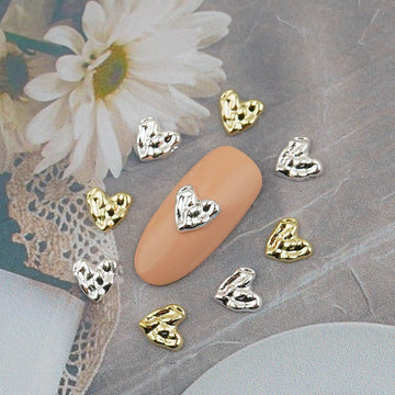 Heart Nail Parts-76 Metal Silver