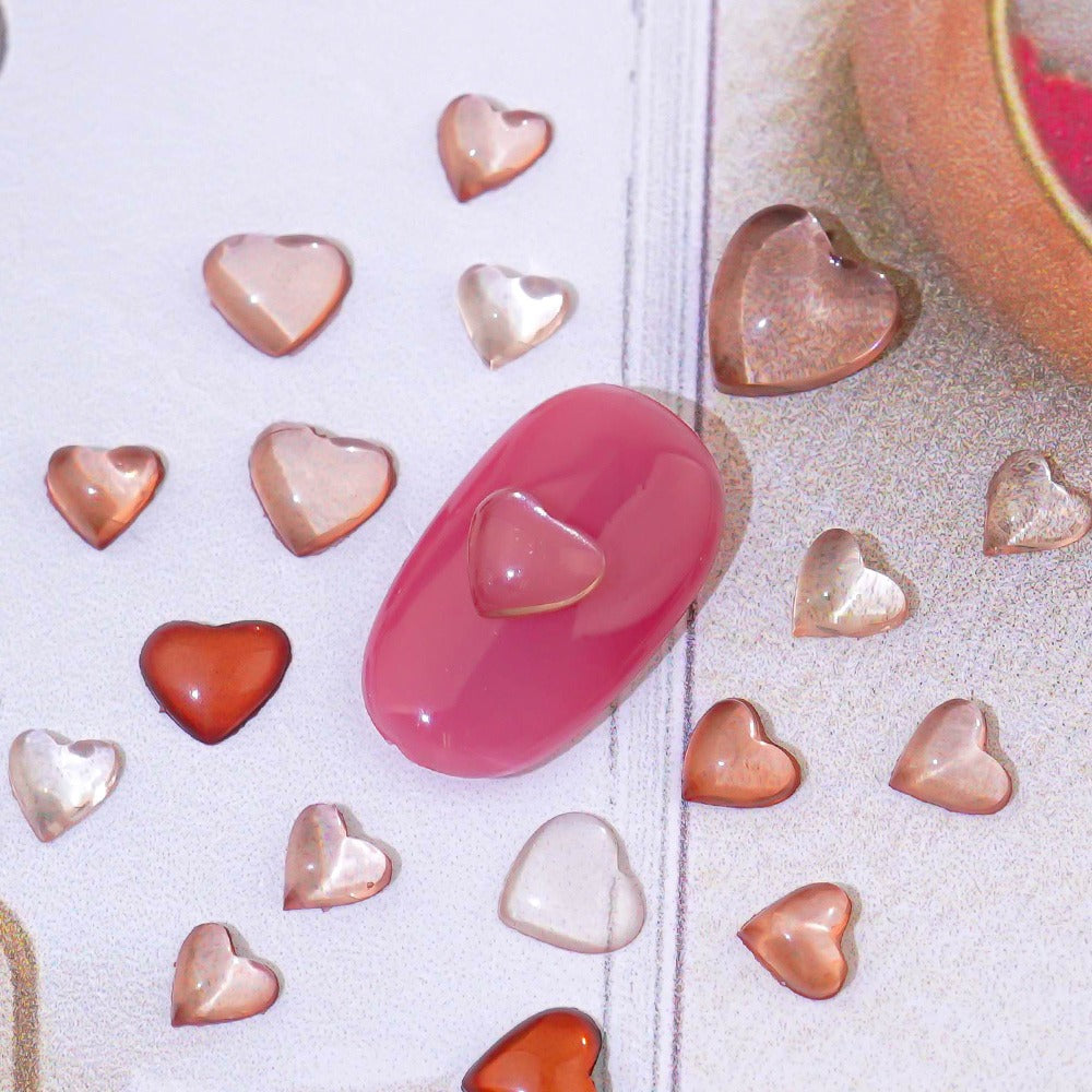 Heart Nail Parts-89 Dried Rose Burgundy