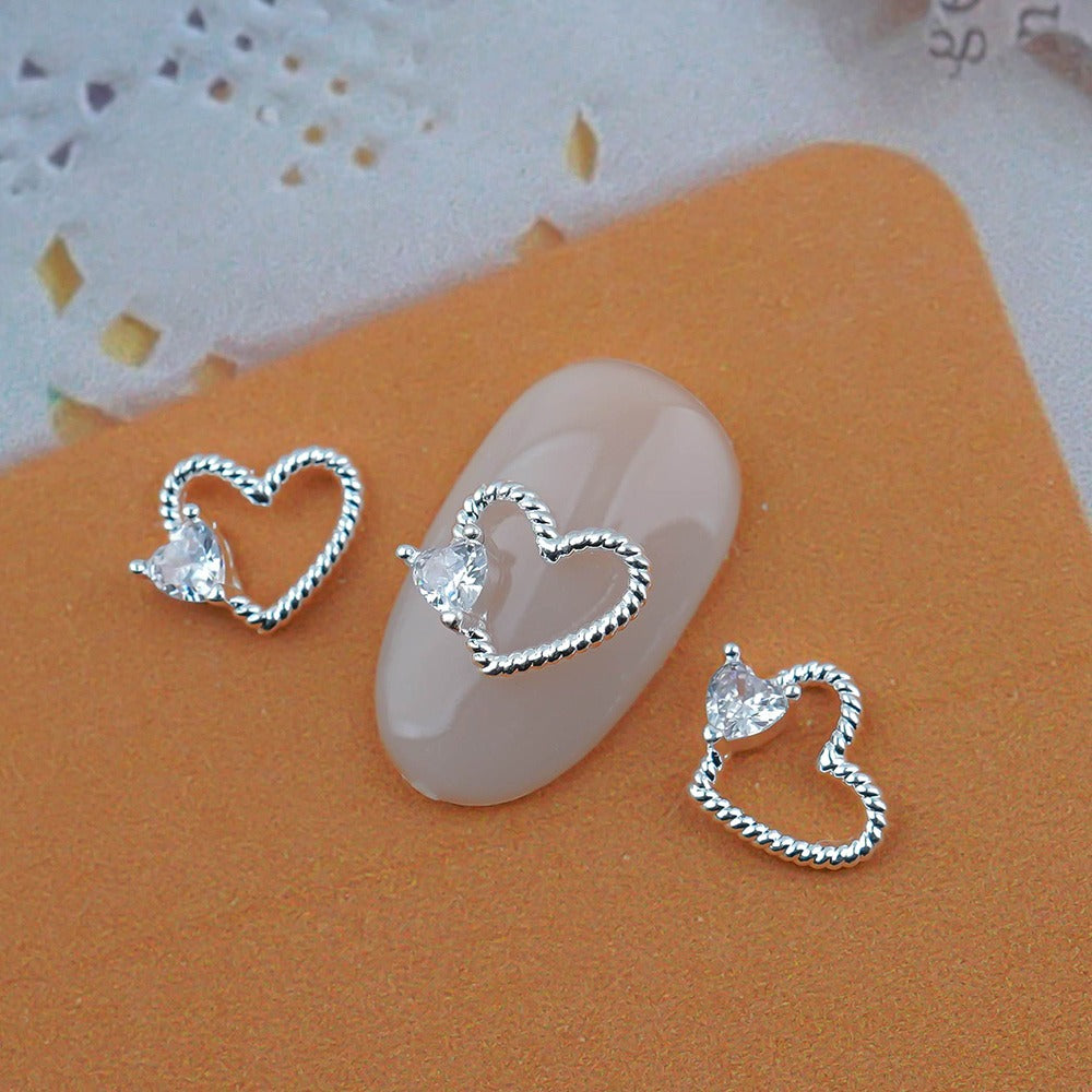 Heart Nail Parts Zircon Stone-63